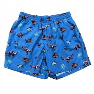 Chubbies Jurassic Park Blue Dinosaur Printed Shorts 5.5" Size Medium